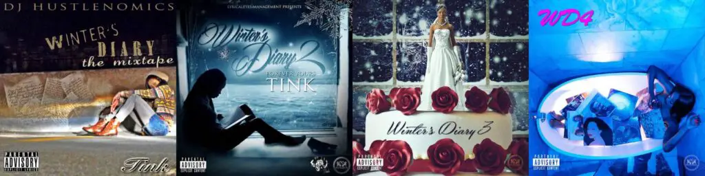 Tink Winter's diary mixtapes cover