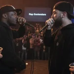 Punchline rap contenders en clash a cappella, deux MCs face à face