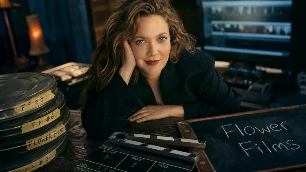 Films et séries tv avec Drew Barrymore, studio et clapboard Flower Films
