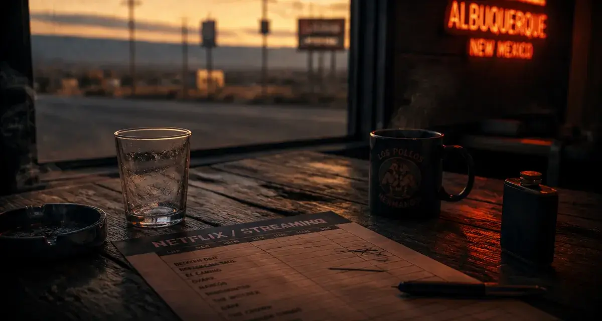 Breaking Bad série streaming : table et ambiance Albuquerque, légalement