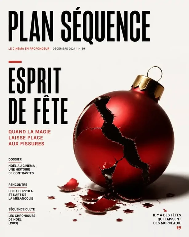 Affiche de film d'horreur de Noël avec une décoration de sapin brisée pour illustrer le genre film horreur noel