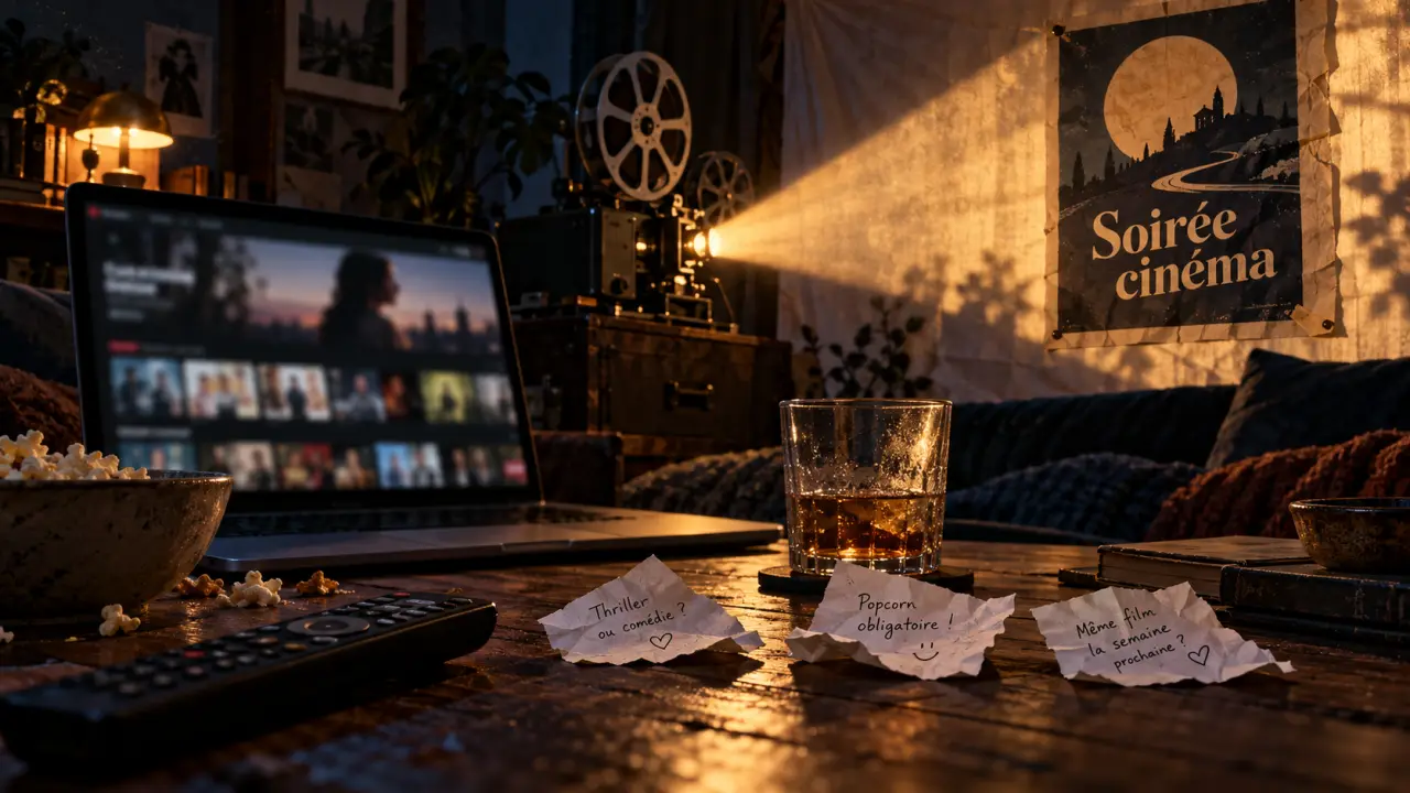Film culte netflix : télécommande et interface Netflix pour soirée cinéma