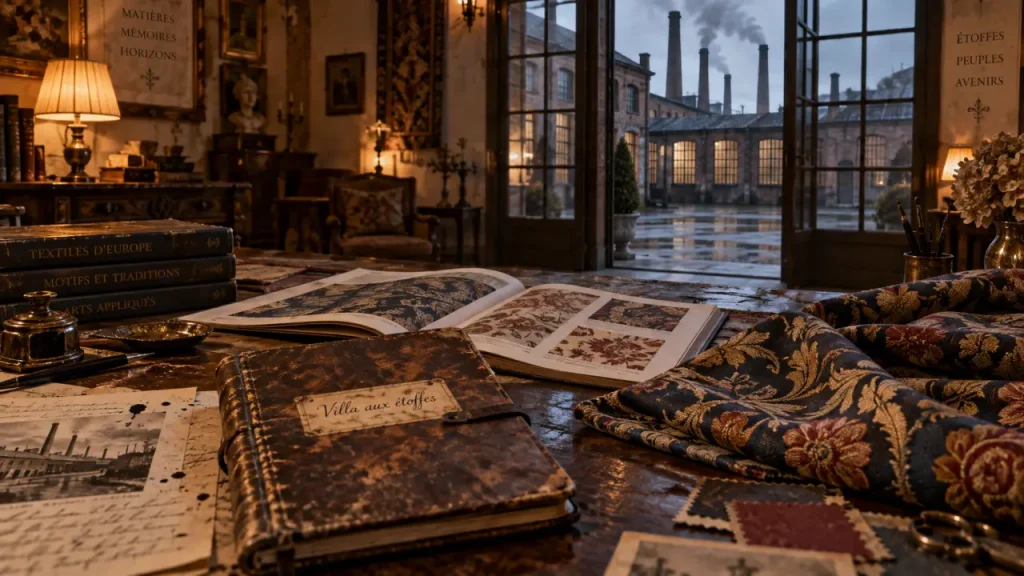 la villa aux étoffes série netflix : villa bavaroise et étoffes